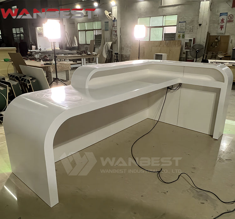 Capture Attention: Fashionable Color LED Reception Desks