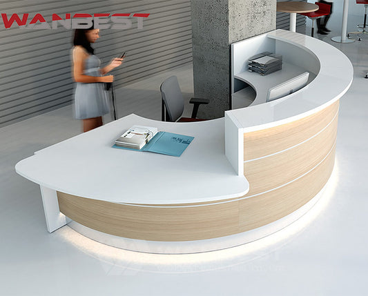 u shaped curved white black reception desk dimensions